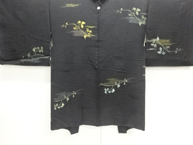 草葉模様織出し羽織